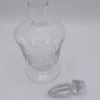 carafe ancienne sur pied verre cisele