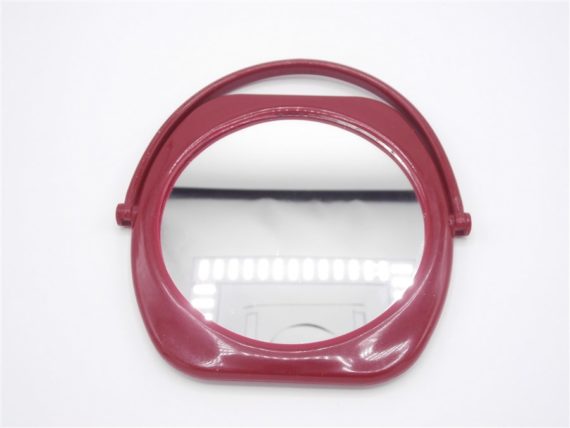 miroir vintage plastique bordeaux maquillage