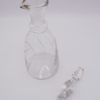 carafe ancienne verre cisele