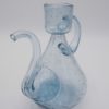 carafe verre bulle bleu huilier vinaigrier