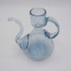 carafe verre bulle bleu huilier vinaigrier