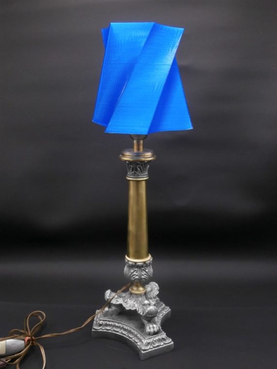 lampes pied vintage abat jour 3D