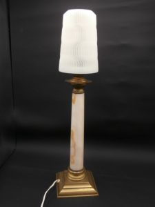 lampes pied vintage abat jour 3D