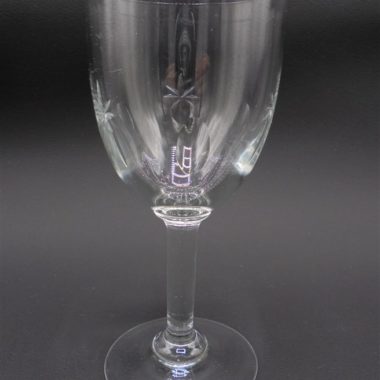 verres pieds petits cristal etoile