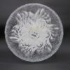 plafonnier rond verre decor soleil flammes