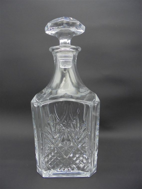 carafe whisky en cristal motifs ananas