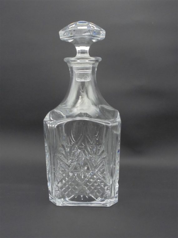 carafe whisky en cristal motifs ananas