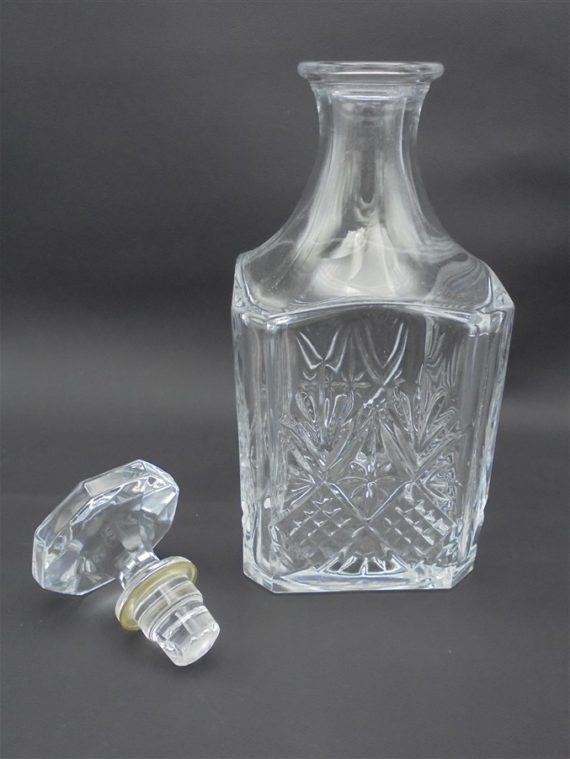 carafe whisky en cristal motifs ananas