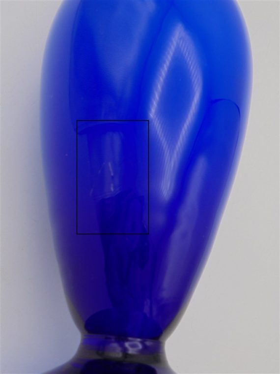 pichet aiguiere opaline bleu vase