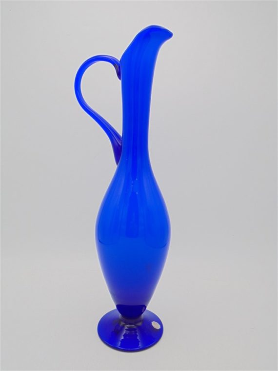 pichet aiguiere opaline bleu vase