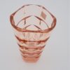 ancien petit vase verre rose