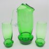 pichet broc pot a eau orangeade vintage verre vert