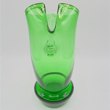 pichet broc pot a eau orangeade vintage verre vert