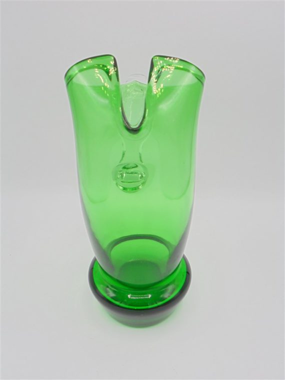 pichet broc pot a eau orangeade vintage verre vert