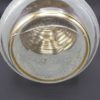 ancien flacon verre granite blanc et or