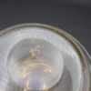 ancien flacon verre granite blanc et or