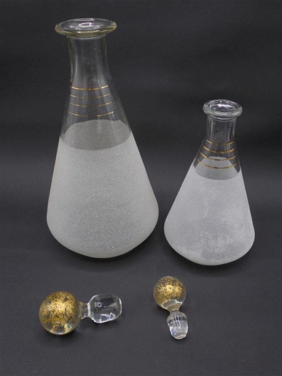 carafe vintage verre granite