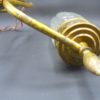 lustre vintage 3 branches annees 60 70 retro verre et laiton