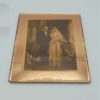 ancien cadre photo miroir rose mariage couple