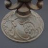 bougeoir fonte rouille volutes campagne rustique baroque