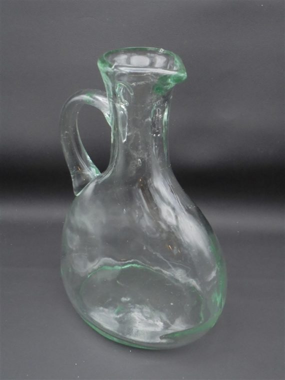 ancien pot a eau pichet en verre epais