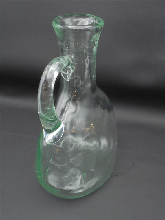 ancien pot a eau pichet en verre epais