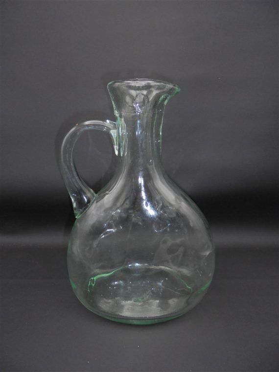 ancien pot a eau pichet en verre epais