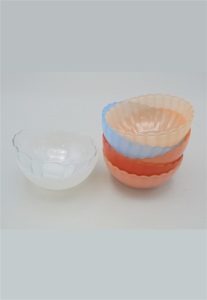 ramequins vintage huile huilor dulcine verre colore