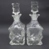 duo flacons verres style art deco