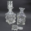 duo flacons verres style art deco