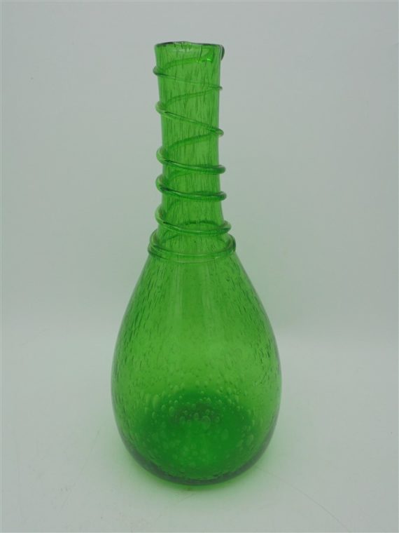 carafe verte verre bulle