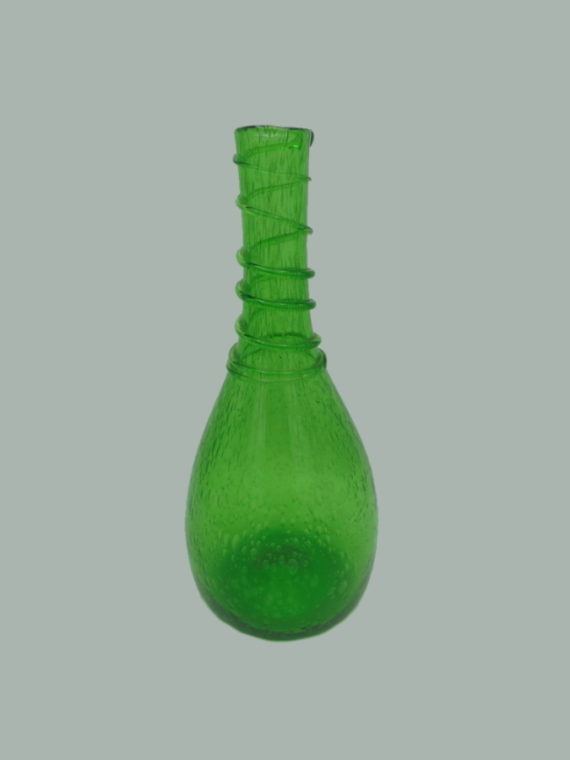 carafe verte verre bulle