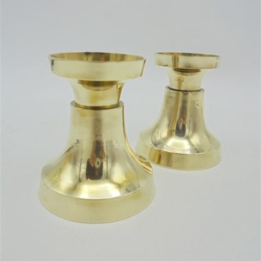 chandeliers bougeoirs laiton dorés