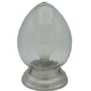 lampe oeufs verre craquele brocante