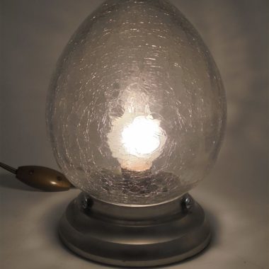 lampe oeuf verre craquele