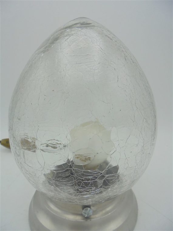 lampe oeuf verre craquele