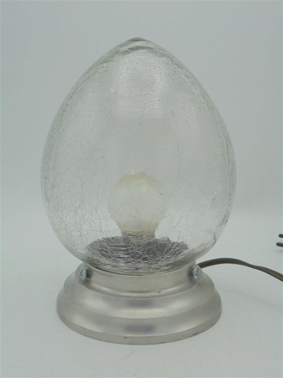 lampe oeuf verre craquele