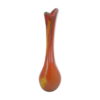 vase orange M F cristal de paris