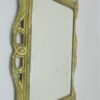 ancien miroir biseaute contour dore laiton