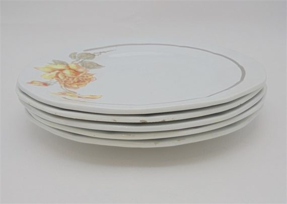 assiettes dessert anciennes ceranord st amand rose the niger deco shabby chic