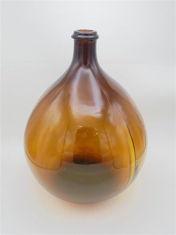 DameJeanne en verre ambré Sélection brocante