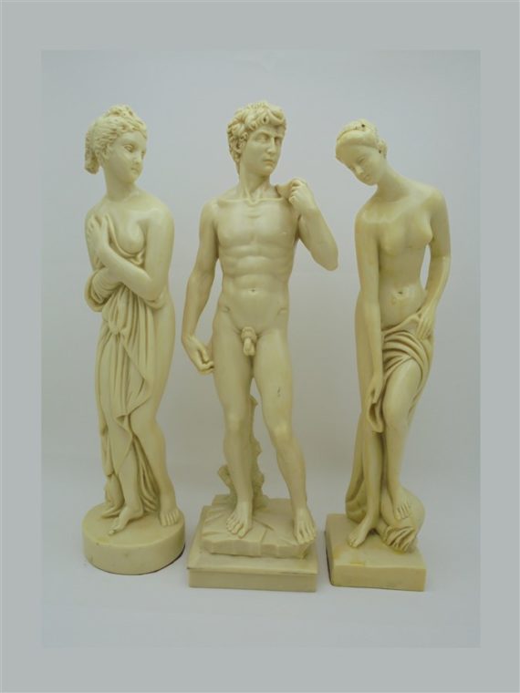 statuettes david divinites grecques femme nues lotti resine