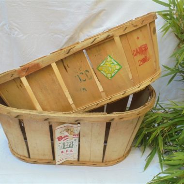 ancienne cagette caisse caissette panier fruits legumes en bois idee deco noel