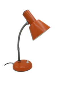 lampe de bureau vintage allemande je fassung metal orange