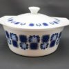 legumier soupiere plat vintage digoin sarreguemines porcelaine a feu decor bleu decor palma