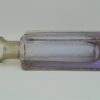 flacon vase verre ou cristal violet et brun fume