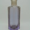 flacon vase verre ou cristal violet et brun fume