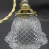 lampe baladeuse globe floral ancien verre ou cristal