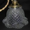 lampe baladeuse globe floral ancien verre ou cristal