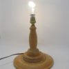 ancien pied de lampe en bois tendance matieres naturelles